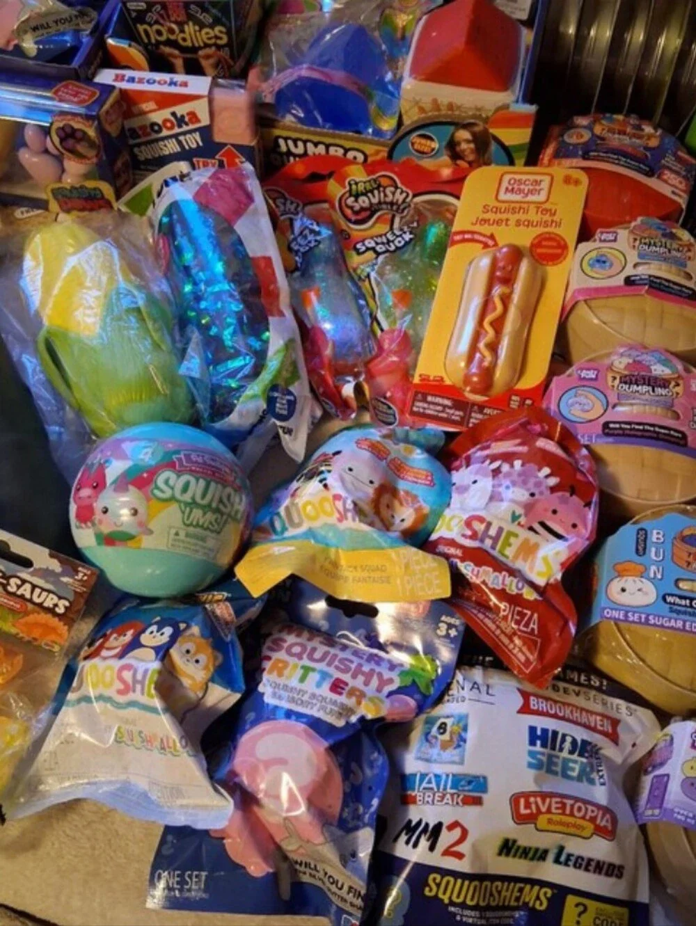 10pc Mystery Box Smushers Needoh Rms Dumpling Squishy Jumbo Sugar Swap Rare